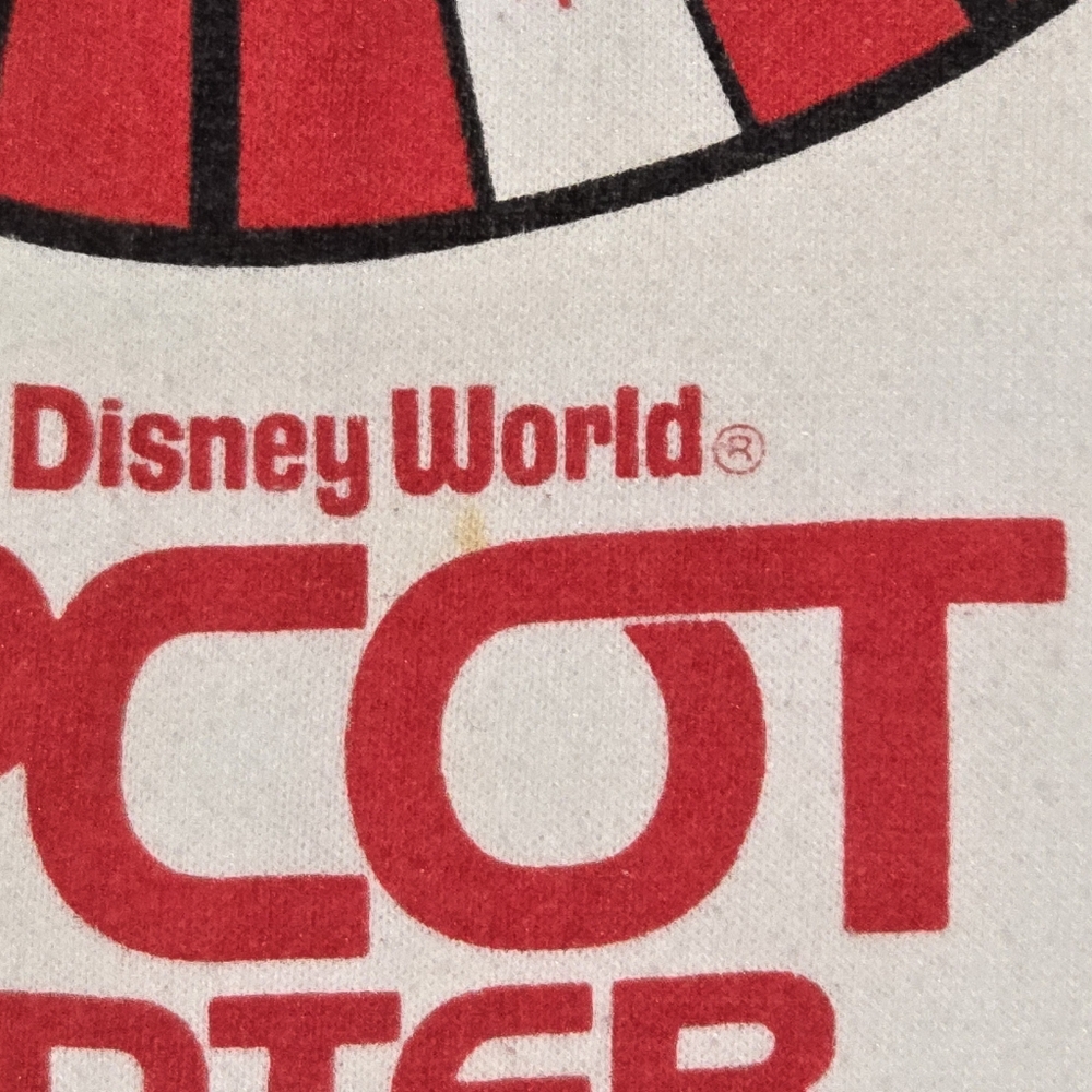 Vintage 1982 Disney World Epcot Center Raglan Sweatshirt Sz Small USA Made 80s - Picture 9 of 9